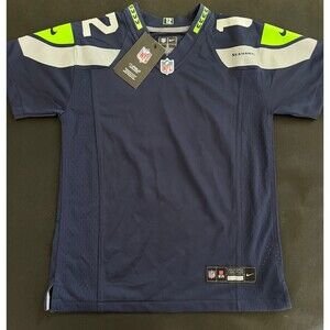 Nike NFL Jersey Boys S Navy Blue Logo Seattle Seahawks #3 12 Russell Wilson